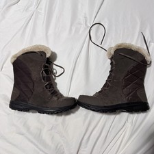 Columbia Women's Ice Maiden II Waterproof Suede Winter Boots, Black — listing 6