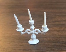 Miniature Plastic Candelabra Figure / Dollhouse or Playset Accessory — listing 6