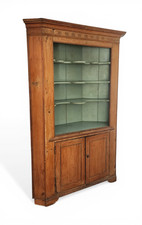 Antique Primitive Pine Two-Piece Corner Cupboard with Paneled Doors — listing 6