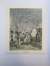Framed Reproduction Print - 'Cercle Catholique du Sacré-Coeur' after Maurice Utrillo — listing 2