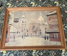 Framed Reproduction Print - 'Cercle Catholique du Sacré-Coeur' after Maurice Utrillo — listing 5