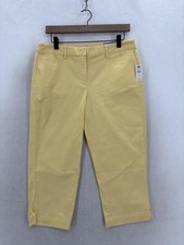 Talbots Skimmer Cotton Capri Pants, Khaki, Women's Size 16 — listing 4