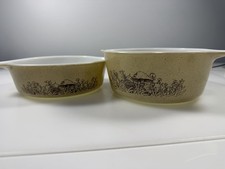 Vintage Pyrex 'Forest Fancies' Mushroom Nesting Casserole Dish Set (3 pieces) — listing 2