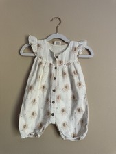 Viverano Organics Baby Girl Floral Dress & Bloomer Set, 6-12 Months — listing 5