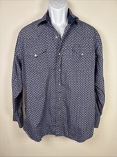 Vintage Ely Cattleman Men's Western Pearl-Snap Shirt, Serape Stripe, Size XL — listing 4