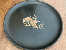 Vintage Couroc of Monterey Mushroom Inlaid Rectangular Tray — listing 3