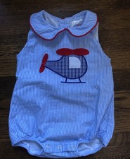 Stitchy Fish baby romper Baby Girl Pumpkin Fall Bubble Romper, Size 3m — listing 2