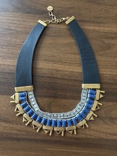 Stella & Dot Coral/Red Beaded Statement Bib Necklace — listing 5