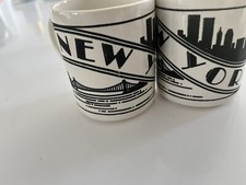 Brooklyn Landmarks Illustrated Ceramic Cup (Brooklyn Bridge, DUMBO, Botanic Garden) Yes - there's a printed brand/studio nam — listing 6