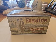 Fashion Cut Plug Tobacco Tin Lunch Box Pail with Wire Handle — listing 3