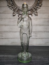 Green Glass Figural Toby Jug / Character Pitcher (Standing Bearded Man) — listing 4