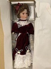 Heritage Collector's Doll Bisque Porcelain Prairie Girl Doll with Bonnet