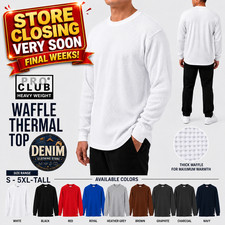 Phoenix Long-Sleeve Waffle-Knit Thermal Shirt with Gothic Logo Graphic, Navy — listing 3