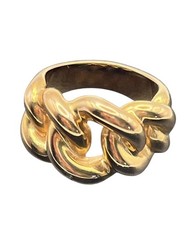 Milor Italy Bronze Multi-Row Domed Band Ring, Size 5.5