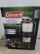 Coleman Single Mantle Propane Lantern with Burgundy Hard Carry Case