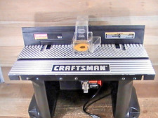 Vintage Sears Craftsman 1-1/2 HP Router Mounted in Router Table with Miter Gauge — listing 4