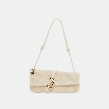 Dolce Vita Brown Pebbled Leather Flap Crossbody Handbag — listing 6