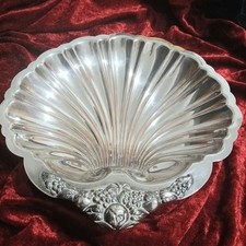 W&S Blackinton Silverplate Scallop Shell Serving Dish with Shell Feet — listing 6
