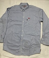 Cinch WRX Men's Blue & White Plaid Long Sleeve Button-Down Shirt, Size XXL, listing 3