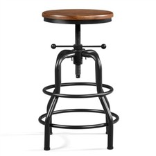 Vintage Mid-Century Swivel Bar Stools with Bucket Seats and Chrome Footrest Set of 4 or more