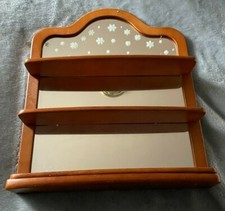 Art Deco Style Mirrored Wall Shelf with Chrome Ball Accents — listing 3