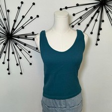 Gypsy & Jade Ribbed Sleeveless Mock Neck Tank Top, Beige, Size XS/S — listing 3