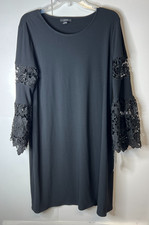Alfani White Crochet Lace Scalloped-Hem Tunic Top, Size 1X — listing 4