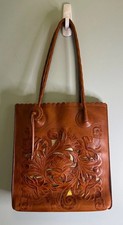 Italian Embossed Tooled Leather Box with Florentine Fleur-de-Lis Coat of Arms — listing 5