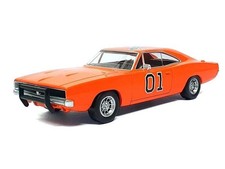 Lot of 3 Loose Vintage Diecast Cars - Dukes of Hazzard General Lee Dodge Charger, De Tomaso Pantera, Black 1940s Fastback — listing 2
