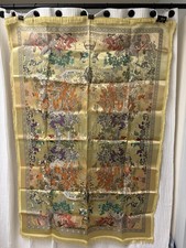 Chinese Woven Silk Brocade Hanging Scroll, Lotus and Willow with Dragonfly Motif — listing 6