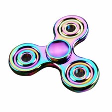 Rainbow Metal Tri-Bar Fidget Spinner with Tin Case — listing 2