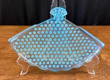 Blue Opalescent Hobnail Glass Cream Pitcher / Small Creamer — listing 6
