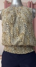 INC International Concepts Leopard Print Knit Top, Women's Size L, listing 2
