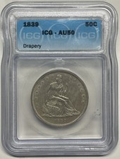 1839 Seated Liberty Dime, No Drapery Variety, Circulated — listing 4