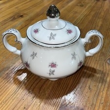 Rosette Fine China Pink Rose Floral Coffee Pot with Lid — listing 5