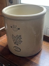 Western Stoneware Monmouth Pottery 8-inch Art Nouveau Blue Vase — listing 5
