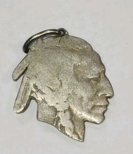 Hand-Carved Hobo Nickel-Style Coin Pendant Dated 1953 with High-Relief Female Portrait — listing 6
