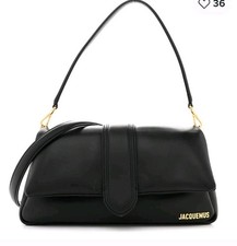 Jacquemus Le Bambino Long Leather Flap Shoulder Bag in Navy — listing 6