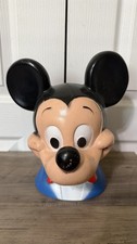Vintage Chuck E. Cheese-Style Winking Mouse Vinyl Coin Bank on Cheese Wedge, Made in China — listing 6