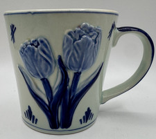 Vintage Delft-Style Blue & White Kitchen Set — Coffee Pot, Saucepan/Butter Warmer, Salt & Pepper Shakers, and Tray — listing 6