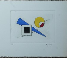 Framed Hand-Colored Etching of Children Walking, Pencil-Signed Limited Edition — listing 6
