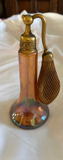 DeVilbiss Brown Smoke Glass Perfume Atomizer Bottle with Gold Mesh Bulb Sprayer, Made in West Germany — listing 2