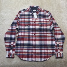 Lacoste Hooded Plaid Wool Flannel Overshirt / Shacket