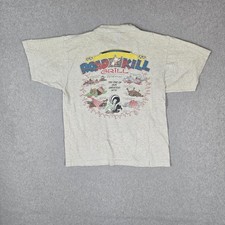 Vintage Black T-Shirt with Eagle Throttle Command Graphic — listing 2