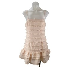 Princess Polly White Tiered Fringe Mini Dress with Adjustable Spaghetti Straps — listing 3