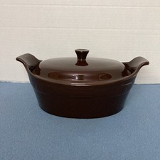 Longaberger Pottery Woven Traditions Small Canister/Crock with Lid, Paprika (Red) — listing 3