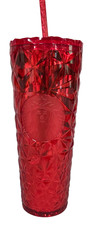 Starbucks 2023 Holiday Stainless Steel Tumbler 24 oz, Ornaments & Fireworks Design, listing 5