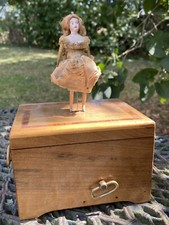 Porcelain Musical Automaton Doll - Victorian Girl Playing Piano — listing 2