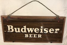 Budweiser King of Beers Metal Advertising Sign / Tin Label Reproduction Modern reproduction tin sign — listing 6