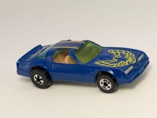 Vintage Hot Wheels Blue Die-Cast Sports Car with Flame Graphics, Mattel 1977 — listing 3